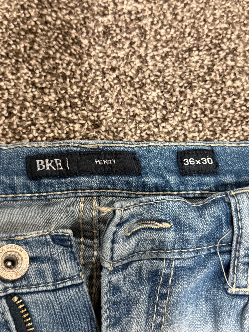 BKE Henry Men's Jeans in Light Blue Wash